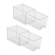 thumbnail image 1 of Cajas organizadoras para refrigerador (paquete de 2), cajas de almacenamiento con cajón, contenedores acrílicos transparentes versátiles, apilables pa, 1 of 9