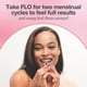 thumbnail image 4 of Gomitas O Positiv FLO PMS para mujeres, 30 porciones (paquete de 3) - Alivio proactivo del síndrome premenstrual - Se enfoca en brotes hormonales, hinchazón, calambres y cambios de humor con sauzgatil, 4 of 5