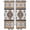 orange, variant on Red Boho Tier Curtains, Southwestern Ethnic Aztec Retro Geometric Light Filtering Kitchen Curtains, 2Pcs Rod Pocket Half Window Treatments Panels for Sink Cafe Cabinet Basement 27.5x45 Inches