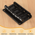 thumbnail image 6 of 4 String Vintage Style Bass Hardtail Bridge for Precision Top Load Upgrade,Black, 6 of 9