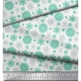 thumbnail image 3 of Soimoi polyester Crepe Fabric Snowflake Artistic Print Fabric by the Yard 52 Inch Wide, 3 of 3