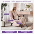 thumbnail image 4 of LAZZO 5-in-1 Convertible Sleep Chair Bed, Comfy Folding Sleeper Chair for Adults with Adjustable Backrest, Side Pockets & Pillow, PInk, 4 of 9