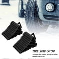 thumbnail image 5 of 2 Pcs Bloc de Glissement pour Pneu de Voiture Support de Pneu Coussinets de Roue Robustes pour Remorque de Voiture RV Blocs de Roue en Caoutchouc, 5 of 5