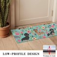thumbnail image 3 of Dachshund and Flower Door Rugs,Washable Non Slip Door Mats Indoor,Decorative Door Mats,Entry Mat Indoor for Entrance,Bedroom,Kitchen,Bathroom,16"x47", 3 of 6