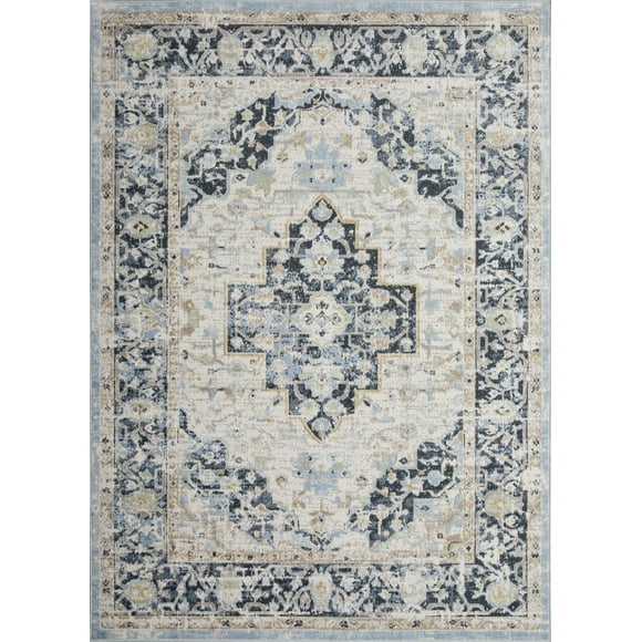 Rug Ease Jaxon Blue 2' x 7' Runner Area Rug