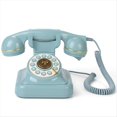thumbnail image 5 of Estilo Retro con Cable de Marcación Teléfono Plug-In Casa Fijo Teléfono de la Oficina Europea Antiguo Moda Decoración Azul, 5 of 5