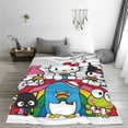 thumbnail image 2 of Lsque Sanrio Pattern Fuzzy Fleece Throw Blanket Extra Large,Super Soft,Fluffy and Warm Blankets for Couch,Bed,All Season Use (40"x30"), 2 of 7