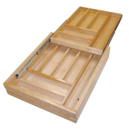 Rev A Shelf Rs4wtcd 21 1 17 5 In Two Tiered Wood Cutlery Trays Rev A Shelf Rs4wtcd 21 1 17 5 In Two Tiered Wood Cutlery Trays