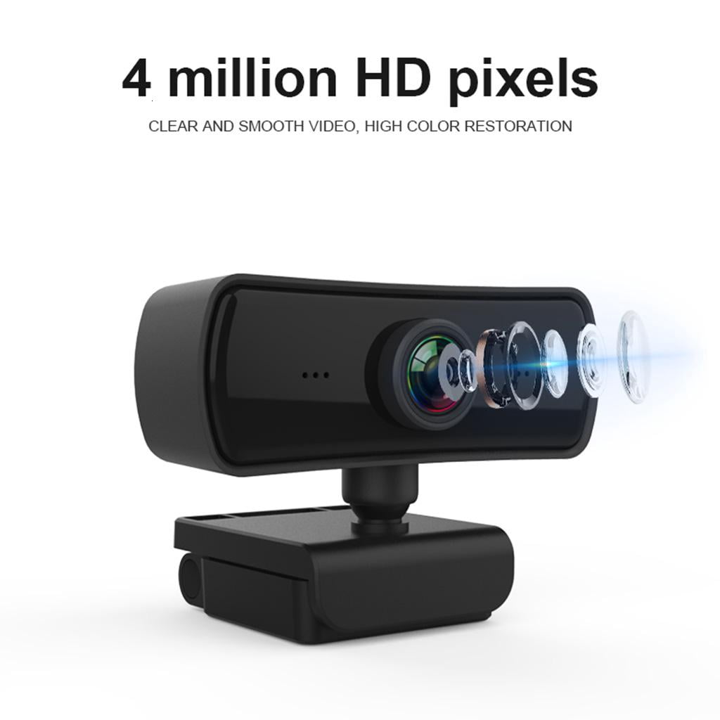 Webcam with Mic for Desktop Laptop Computer Meeting Streaming Web Camera Usb