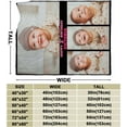 thumbnail image 3 of Custom Blanket with Photos Customized Blanket Personalized Blanket Gifts for Mom, Dad,Christmas, Birthday(1-Photo, 72 * 54in), 3 of 6