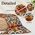 thumbnail image 3 of Burnt Orange Green Long Body Pillow Covers, Vintage Abstract Flowers Soft Breathable Throw Pillow Cases with Invisible Zipper, Decorative Pillowcase Pillows Protectors for Sofa Bed Couch 20"x60", 3 of 9