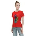 thumbnail image 4 of Women's Basic Short Sleeve T-Shirt Demon Slayer Street Style, 4 of 6