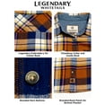 thumbnail image 4 of Legendary Whitetails Women's Cottage Escape Flannel Long Sleeve Plaid and Solid Color Clothes for Women, Fitted Button Down, 4 of 7