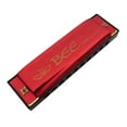 thumbnail image 1 of LNGOOR 10 Hole Plastic Harmonica Music Instrument for Beginner Students Kids Gift (Red), 1 of 8