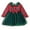 Green, variant on XBASW Toddler Girls Christmas Dress with Bowknot Fall Winter Plaid Tulle Princess Dresses for Kids 1-8T