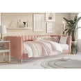 thumbnail image 2 of Home Design Delano Twin Upholstered Daybed, Vertical-Channel Tufted Daybed for Adult, Pink, Easy Assembly, 2 of 5