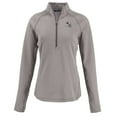 thumbnail image 2 of Women's Cutter & Buck Heather Gray Arizona Cardinals  Peshastin Eco Fleece Recycled Tri-Blend Raglan Half-Zip Jacket, 2 of 3