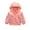 Pink, variant on Durtebeua Kids Tie-Dye Zip Keep Winter Warm Windbreaker Coat Toddler Jacket Warm 5-6 Years