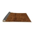 thumbnail image 2 of Ahgly Company Indoor Square Abstract Orange Modern Area Rugs, 5' Square, 2 of 4