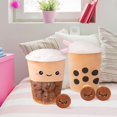 thumbnail image 3 of Heytea - Peluche de 13,7 pulgadas con forma de bolsita de té Boba, almohada de peluche de té de burbujas, almohada extraíble y suave con forma de taza de té, regalo creativo para niños, 3 of 5