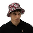 thumbnail image 4 of Kll Rose Flowers Bucket Hat for Women Men Packable Travel Beach Sun Hat Outdoor Rave Accessories Reflective Fisherman Cap, 4 of 6
