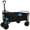 Black, variant on DECMAY Heavy-Duty Folding Wagon with 360° Rotating Wheels, All-Terrain Utility Cart