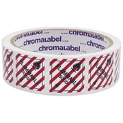 1 x 1 Permanent Durable D.O.T. Hazard Labels, Class 4 Flammable Solid, 250/Roll - by ChromaLabel