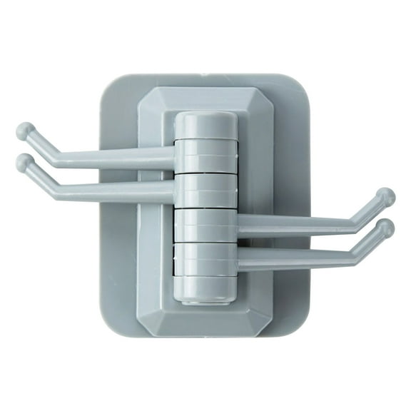 VerPetridure Rotary Hook Strong Adhesive Towel Hanger Bathroom Wall Free Punch No Trace Sticky Hook Gray Sticky Hook Household Strong Punch-Free Hook Creative Multifunctional Hook Rack Wall Sticker H