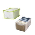 thumbnail image 1 of Xihbxyly Organizador de Ropa de 7 Rejillas, Caja de Almacenamiento Plegable, Malla Resistente, Diseño Compacto, Solución Práctica para Guardar Ropa Interior, Camisetas y Vaqueros, 36 X 17 X 12 Cm (Pa, 1 of 7