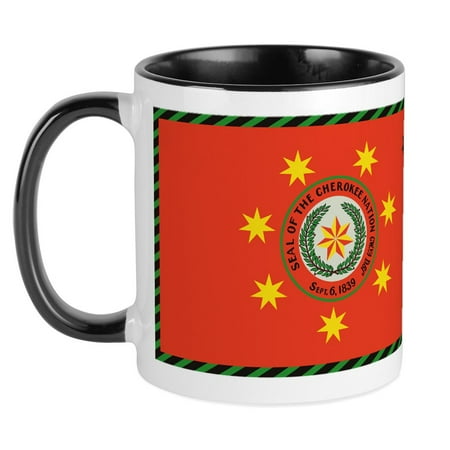 

CafePress - Cherokee Nation Oklahoma Mug - Ceramic Coffee Tea Novelty Mug Cup 11 oz