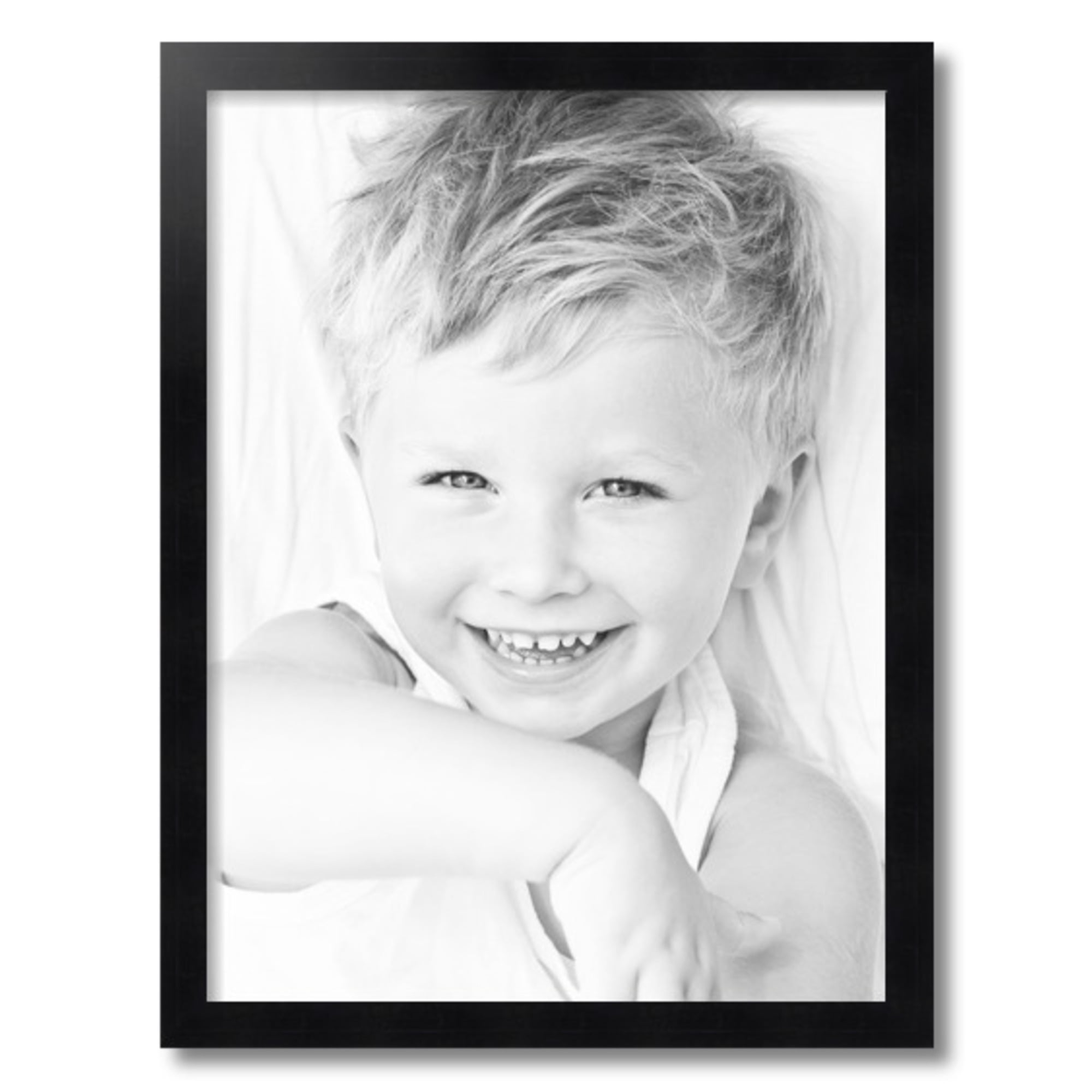 ArtToFrames 18x24 Inch Black Picture Frame, This Black Wood Poster Frame is Great for Your Art or Photos, Comes with 060 Plexi Glass (4088)