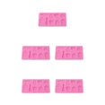 thumbnail image 3 of Transemion 1/2/3/5 Silicone Fondant Cake Mold Cupcake Mould Sugarcraft Pastry Decorating Molds Candy Decorative Tool Home Kitchen Pink Type 1 5PCS, 3 of 6