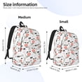 thumbnail image 2 of Travel Laptop Backpack - Funny Cute Cow Rainbow Clouds Lightweight Canvas Backpack, Wear Resistant Computer Backpack Bag Fit {sizeName} Laptop for Men Women with Adjustable Padded Shoulder Straps, 2 of 6