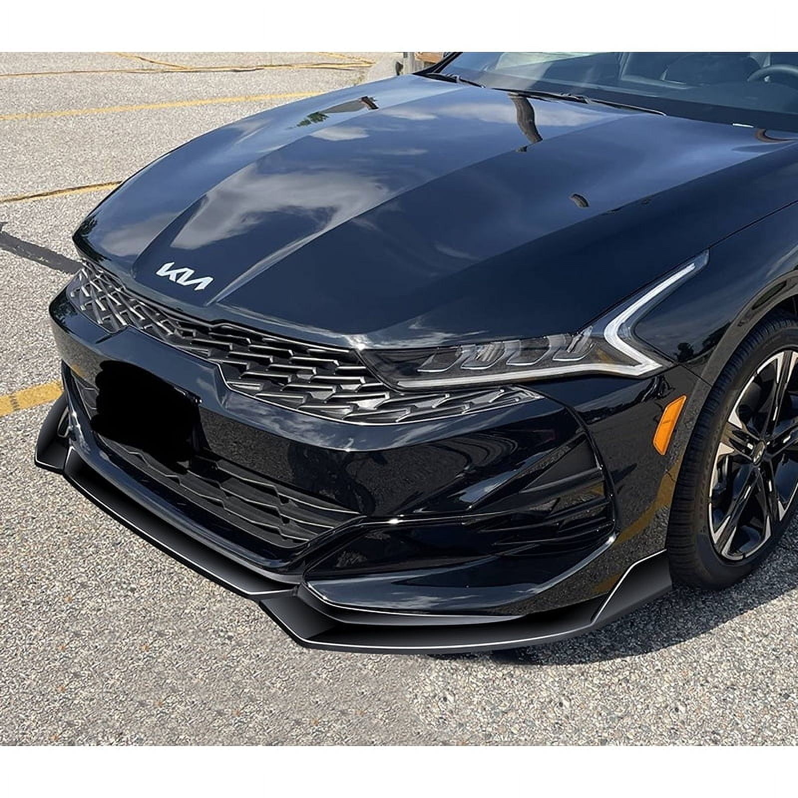 Stay Tuned Performance For 2021-2024 Kia K5 GT-Line Painted Black Front Bumper Spoiler Lip STP-Style