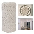 thumbnail image 4 of veasfak 109Yd 3/4/5MM Cotton Twisted Cord Rope Craft Macrame String DIY Knitting, 4 of 9