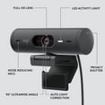 thumbnail image 4 of Logitech Brio 500 | Full HD 1080p Webcam with Auto light - Dual Noise Reduction Mic - Graphite - New, 4 of 6
