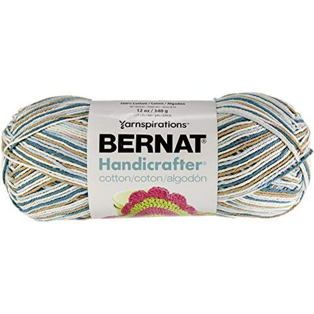 Bernat Handicrafter Cotton Yarn, Gauge 4 Medium Worsted, by The Sea