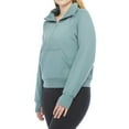 thumbnail image 5 of Danskin Women's Half Zip Pullover with Kangaroo Pocket (Tidewater Teal, Small), 5 of 5