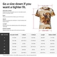 thumbnail image 4 of Bixox Men's Yak Printed Short Sleeve Skinny Athletic T-Shirt, 4 of 6