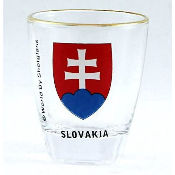Slovakia Coat Of Arms Shot Glass