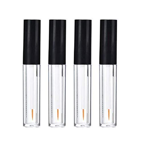 Aeyistry, 4 Uds., 5ml, tubo de delineador de ojos vacío de plástico transparente, extensión de pestañas, soporte de almacenamiento líquido, contenedor, herramienta de maquillaje DIY