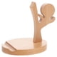 thumbnail image 1 of Soporte de madera para teléfono móvil, soporte creativo de escritorio para teléfono, soporte para teléfono para el hogar., 1 of 6