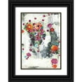 thumbnail image 1 of Ogren, Sarah 18x24 Black Ornate Wood Framed with Double Matting Museum Art Print Titled - Floral II, 1 of 4