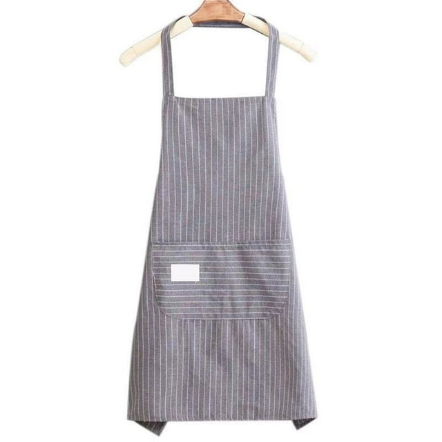 Jierger Soft Adjustable Bib Kitchen Apron with Pockets for Men & Women Home Cooking, Comfortable Fabric Apron for Daily Kitchen Prep, Durable Bib Apron for Baking & Food Making