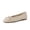 Wheat, variant on Cushionaire Audrey Woven Ballet Flats for Women | Round Closed Toe Dress Shoes, Bow Accent, Vegan Leather Upper, Comfortable Cushioned Footbed, Office Work Flat