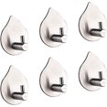 thumbnail image 1 of Juego de 6 ganchos para toallas BRILLAR acero inoxidable cepillado, 1 of 5