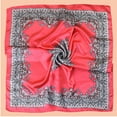 thumbnail image 6 of Mqqzkk Squared Satin Hair Scarf Flower Printed Head Scarf Soft Comfy Head Wrap Flower Hair Bandana Neck For Women, 6 of 6