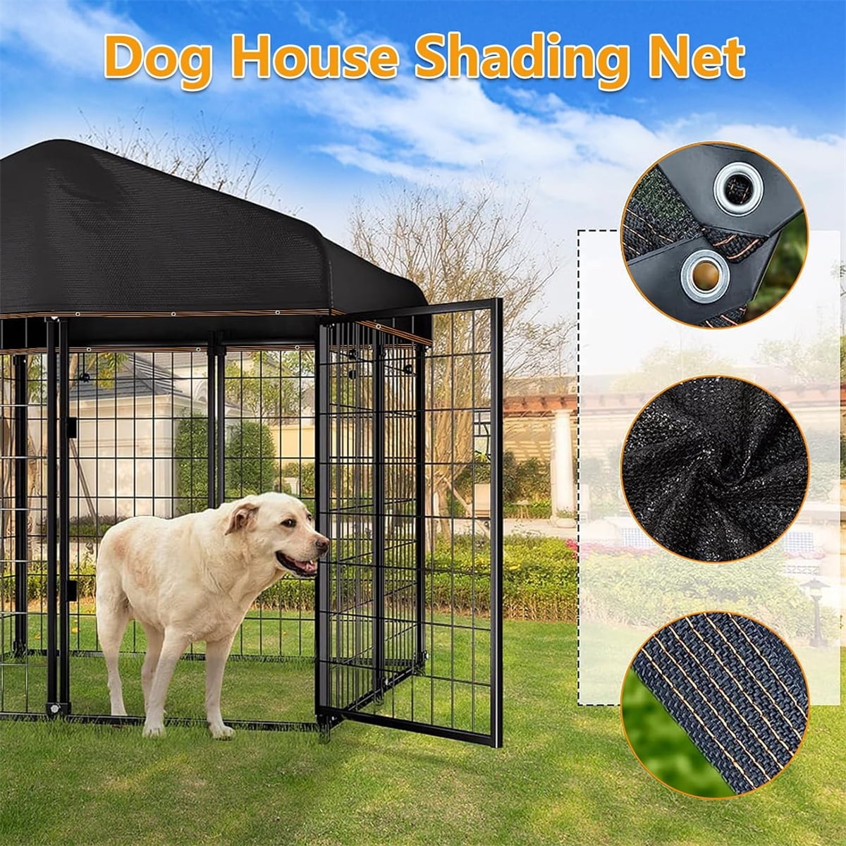 30% Black Shade Cloth,1 Pack UV Resistant Sunblock Mesh,Durable Mesh Tarp with Grommets,Shade Sun Black Net Cloth,Resistant Garden Sun Shade Netting (Black)