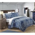 thumbnail image 1 of Chic Home QS2693-US Pastola Reversible Printed Quilt Quilt Set - Navy - Twin - 2 Piece, 1 of 1