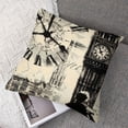 thumbnail image 7 of nygtbtfer &nbsp;Pillow Covers Black Beige London Big Ben Decorative Couch&nbsp;Pillow Cases for Sofa Bed Bedroom Living Room Home Decor 12x12in, 7 of 7